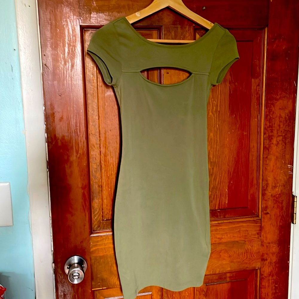 Olive Green Bodycon dress
